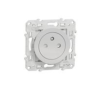 Schneider Electric - Odace - prise de courant 2P+T affleurante - Alu - connexion rapide - S530052