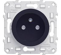 Schneider Electric - Odace, prise de courant 2P+T Anth., à vis, connexion rapide, spéciale rénovation - S540049