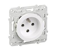 Schneider Electric - Odace, prise de courant 2P+T Blanc, à détrompage, à vis, connexion à vis - S520099