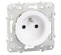 Schneider Electric - Odace, prise de courant 2P+T Blanc, à vis, connexion à vis - S520039
