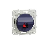 Schneider Electric - Odace prise haut parleur 1 sortie Cobalt - S550487