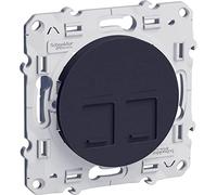 Schneider Electric - Odace, prise RJ45 Anth., grade 3 (multimédia +) cat. 6A STP (longue distance) - S540477