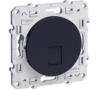 Schneider Electric - Odace, Prise RJ45 Anthracite, Grade 3 (multimédia) Cat. 6 STP, à vis - S540476
