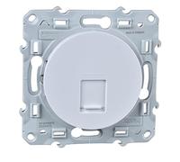 Schneider Electric - Odace, prise RJ45 Blanc, grade 1 (téléphone + informatique) cat. 6 UTP, à vis - S520475