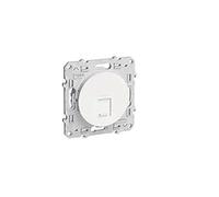 Schneider Electric - Odace, prise RJ45 Blanc, sans connecteur (empreinte Infraplus) - S520400