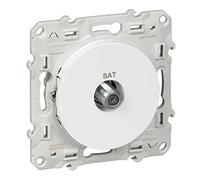 Schneider Electric Prise SAT Odace S520446 Blanc à vis