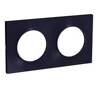 Schneider Electric - Odace Styl, plaque Anthracite 2 postes horiz./vert. entraxe 71mm - S540704