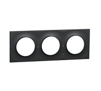 Plaque - SCHNEIDER ELECTRIC - ODACE Styl - 2 postes - Anthracite - Encastré - 71mm