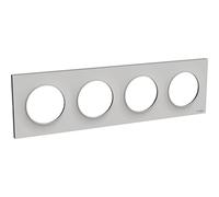Schneider Electric - Odace Styl plaque Sable 4 postes horizontaux ou verticaux entraxe 71mm - S520708B1