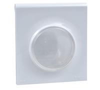 Schneider Electric - Odace Styl Pratic, plaque Blanc avec couvercle souple translucide 1 poste IP44 - S520772