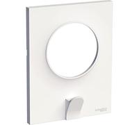 Schneider Electric - Odace Styl Pratic, plaque Blanc avec crochet multi-usage 1 poste - S520722