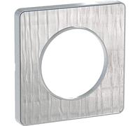 Schneider Electric - Odace Touch, plaque Aluminium brossé croco avec liseré Alu 1 poste - S530802J1