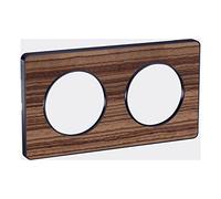 Odace - touch - plaque - anthracite et zingana - 2 postes horizontal 71mm | 2 postes vertical 71mm - h 85mm - l 156mm - p 10mm - ik04 - ip21 d - sans