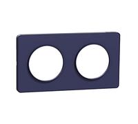 Schneider Electric - Odace Touch, plaque Cobalt 2 postes horiz. ou vert. entraxe 71mm - S550804