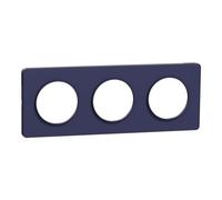 Schneider Electric - Odace Touch, plaque Cobalt 3 postes horiz. ou vert. entraxe 71mm - S550806