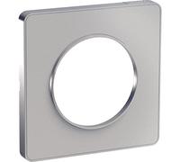 Schneider Electric - Odace Touch - plaque de finition 1 poste - Alu - S530802