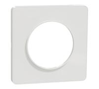 Schneider Electric – Plaque de finition 1 poste Odace Touch – Blanc RAL9003 – S520802