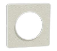 Schneider Electric - Odace Touch - Plaque de finition Kvadrat 1 poste - Craie/Blanc - S520802KW