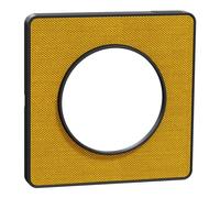 Schneider Electric - Odace Touch - Plaque de finition Kvadrat 1 poste - Ocre/Anth - S540802KY