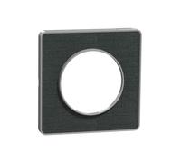 Schneider Electric - Odace Touch - Plaque de finition Kvadrat 1 poste - Ombre/Alu - S530802KB