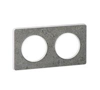 Schneider Electric - Odace Touch, plaque Pierre Galet 2 postes horiz./vert. entraxe 71mm - S520804U