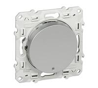 Schneider Electric - Odace, va-et-vient lumineux Alu 10 A à vis LED orange 1,5 mA local. ou temoin - S530263