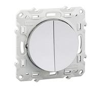 Schneider Electric - Odace - va-et-vient + poussoir - Alu - 10 A - poussoir NO/NF - S530285