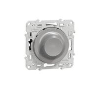 Schneider Electric - Odace - Variateur de lumière universel en 2 ou 3 fils 3W 100W(Led) - Aluminium - S530519