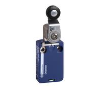 Schneider Electric XCMD2115L1 ex OsiSwitch Métal Interrupteur de position format standard, levier à galet thermoplastique, tête rotative, 1NC+1NO, brusque, 1 m longueur de câble
