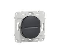 Schneider Electric - Ovalis - bouton poussoir à fermeture - 10A - à - sans plaque -Anthracite - S461206