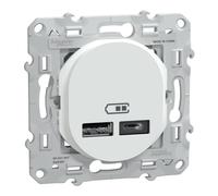 Schneider Electric - Ovalis C Series - doube USB charger 2,4 A - white - S320401