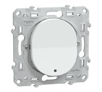Schneider Electric - Ovalis - interrupteur va et vient - 10AX - lumineux ou témoin - Blanc - S320263