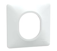 Schneider Electric - Ovalis - Plaque de finition - 1 poste Blanc - S320702
