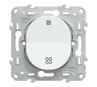 Schneider Electric - Ovalis - poussoir VMC - sans arrêt - Blanc - S320236