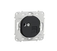 Schneider Electric - Ovalis - prise RJ45 - cat.6 STP - réseaux VDI- grade 3 - sans plaque -Anthracite - S461476