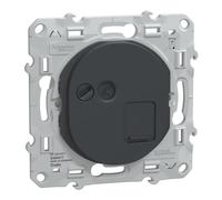 Schneider Electric - Ovalis - prise RJ45 - cat6a - grade 3 (multimédia +) (longue distance) -Anth - S340477