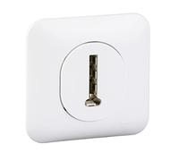 Schneider Electric - Ovalis - Prise téléphone en T - 8 contacts avec plaque Blanc - S260496