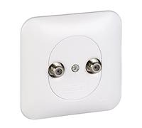 Prise multiservices prêt à poser Ovalis - A vis