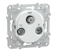 Schneider Electric Prise TV/R/SAT Ovalis S320461 Blanc