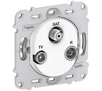 Ovalis - prise tv/r/sat - sans plaque de finition-mécanisme seul, soit support de fixation et mécanisme uniquement.sans plaque de finition - coloris b