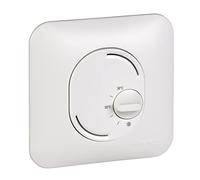 Schneider Electric - Ovalis - Thermostat d'ambiance - chauffage/climatisation avec plaque Blanc - S260500
