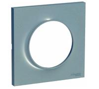 SCHNEIDER ELECTRIC Plaque de finition 1 poste Odace Styl aluminium