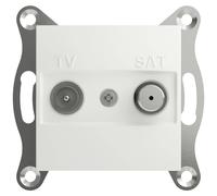 Schneider Electric Prise de passage TV-SAT Asfora blanc (RAL 9003) EPH3470321D