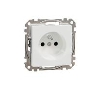 Schneider Electric Prise Électrique Blanc 230V 15A Type E 2PIN FR