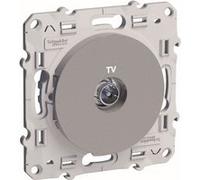 Schneider Electric - Prise TV à vis - aluminium - Odace - Schneider G