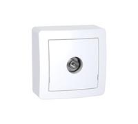 Schneider Electric - Prise TV - Blanc - Alréa