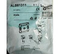 Schneider Electric - Prise TV simple blanche 1 sortie mâle blindée sans plaque fixation vis ALVAIS SCHNEIDER ELECTRIC ALB81311