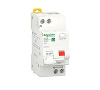 Schneider Electric R9D60632 Interrupteurs magnéto-thermiques différentiels, RCBO, Resi9, 1P+N, Courbe C, 32A, 30MA