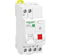 Schneider Electric - Resi9 - disjoncteur détecteur d'arc - 1P+N - 20A - courbe C - peignable - R9PTC620