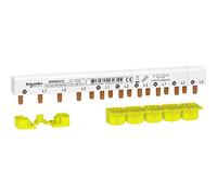 Schneider Electric - Resi9 - peigne monobloc - 3P+N - 63A - 10 modules - cache dents 5M - R9PXH410